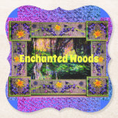 魅惑の森のアートワークへ ペーパーコースター (正面)