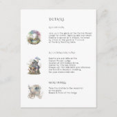 魅惑の森のウェディング エンクロージャーカード (正面)