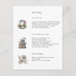 魅惑の森のウェディング エンクロージャーカード