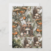 魅惑の森のウッドランドウェディング招待状 招待状 (裏面)