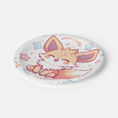 魅惑の森のキツネベビーシャワー ペーパープレート (アングル)