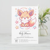 魅惑の森のキツネベビーシャワー 招待状 (スタンド正面)