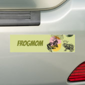 魅惑の森のキノコとカエルカスタム バンパーステッカー (車上)