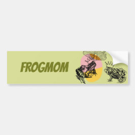 魅惑の森のキノコとカエルカスタム バンパーステッカー