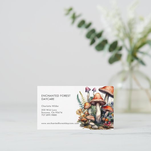 魅惑の森のキノコ幼稚園 名刺 (スタンド正面)