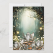 魅惑の森のキノコ神秘的結婚な 招待状 (裏面)