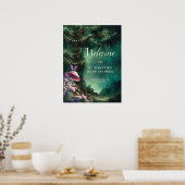 魅惑の森のキノコ赤ちゃんシャワーへようこそ ポスター (キッチン)