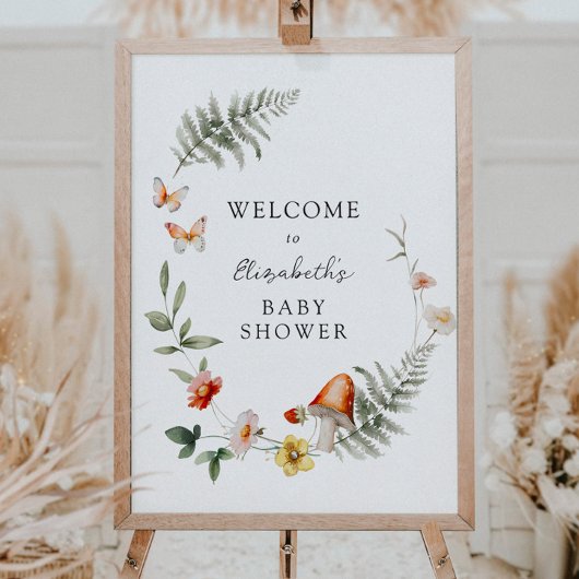 魅惑の森のキノコ赤ちゃんシャワーへようこそ ポスター