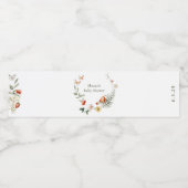 魅惑の森のキノコ赤ちゃんシャワー ペットボトルラベル (シングルラベル)