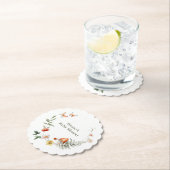 魅惑の森のキノコ赤ちゃんシャワー ペーパーコースター (インサイチュ)