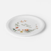 魅惑の森のキノコ赤ちゃんシャワー ペーパープレート (アングル)