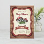 魅惑の森のキノコ ベビーシャワー 招待状 (スタンド正面)