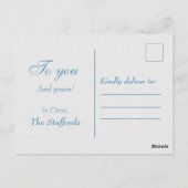 魅惑の森のクリスマスの日はがき ポストカード (裏面)