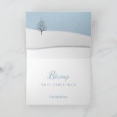 魅惑の森のクリスマスデイカード カード (内部)