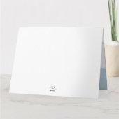 魅惑の森のクリスマスデイカード カード (裏面)