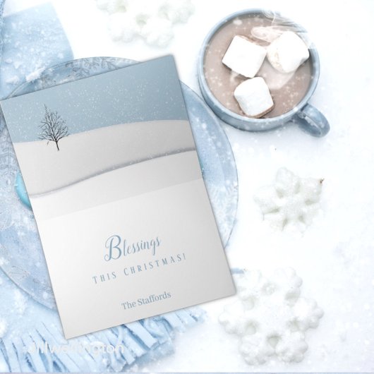 魅惑の森のクリスマスデイカード カード