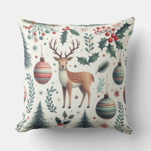 魅惑の森のクリスマス クッション (正面)
