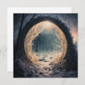 魅惑の森のグリーティングカード ノートカード (正面/裏面)