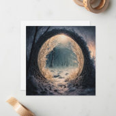 魅惑の森のグリーティングカード ノートカード (正面/裏面インサイチュ)