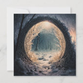 魅惑の森のグリーティングカード ノートカード (正面)