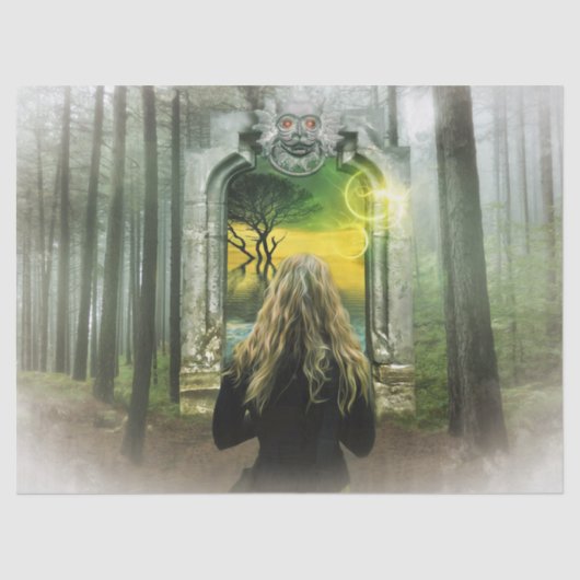 魅惑の森のティッシュペーパー 薄葉紙 (正面)