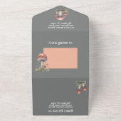 魅惑の森のトートゥールライト結婚ズ オールインワン招待状 (外側)