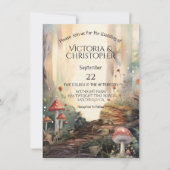 魅惑の森のトートゥールライト結婚ズ 招待状 (正面)