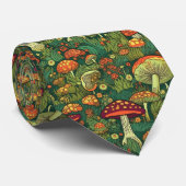 魅惑の森のドードルサイケデリック:キノコ ネクタイ (ロール)