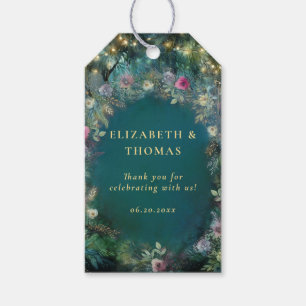魅惑の森のバラ童話エレガントな結婚式 ギフトタグ