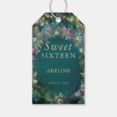 魅惑の森のバラ緑の妖精の森の名前 ギフトタグ (裏面)