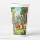 魅惑の森のパレード カフェラテマグ (正面)