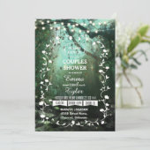 魅惑の森のライトカップル素朴のシャワー 招待状 (スタンド正面)
