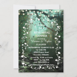 魅惑の森のライトリハ素朴ーサルディナー 招待状