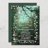 魅惑の森のライトリハ素朴ーサルディナー 招待状 (正面/裏面)