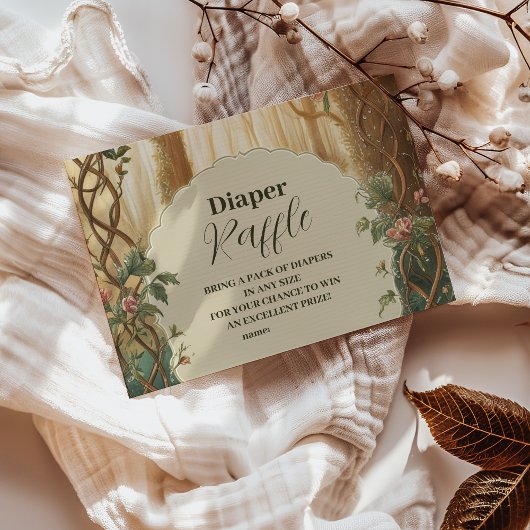 魅惑の森のラッフルおむつ エンクロージャーカード