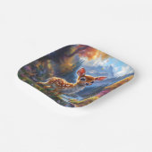 魅惑の森の中で愛らしいベビー鹿|過去記事 ペーパープレート (傾斜あり)