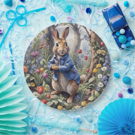 魅惑の森の中のウサギのピーター ペーパープレート (パーティー)