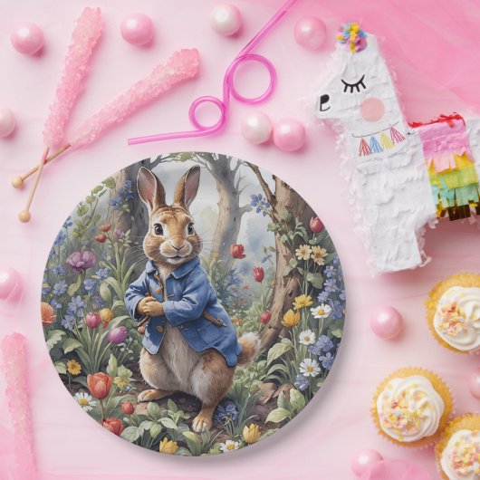 魅惑の森の中のウサギのピーター ペーパープレート (パーティー)