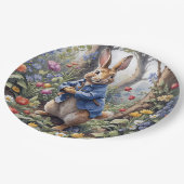 魅惑の森の中のウサギのピーター ペーパープレート (アングル)
