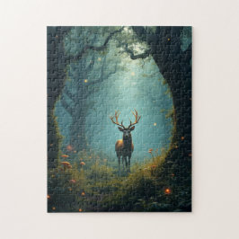 魅惑の森の中の鹿 ジグソーパズル