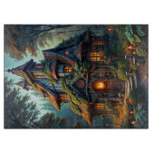 魅惑の森の住居の切断ボード カッティングボード (正面)