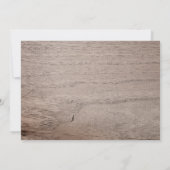 魅惑の森の動物の写真1歳の誕生日 招待状 (裏面)