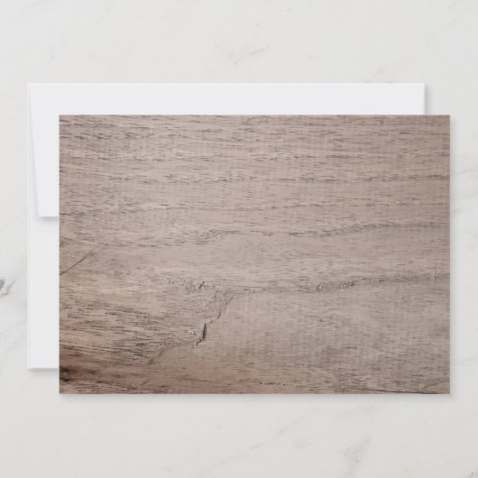 魅惑の森の動物の写真1歳の誕生日 招待状 (裏面)