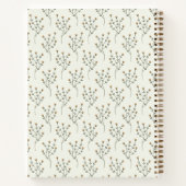 魅惑の森の動物ベビーシャワーゲストブック ノートブック (裏面)