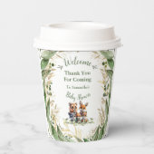 魅惑の森の友人ベビーシャワー 紙コップ (裏面)