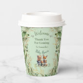 魅惑の森の友人ベビーシャワー 紙コップ (裏面)