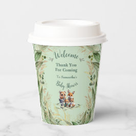 魅惑の森の友人ベビーシャワー 紙コップ