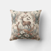 魅惑の森の囁き声：ビクトリアン野生生物 クッション (裏面)