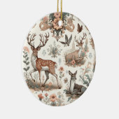 魅惑の森の囁き声：ビクトリアン野生生物 セラミックオーナメント (右)