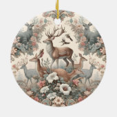 魅惑の森の囁き声:ビクトリアン野生生物 セラミックオーナメント (裏面)